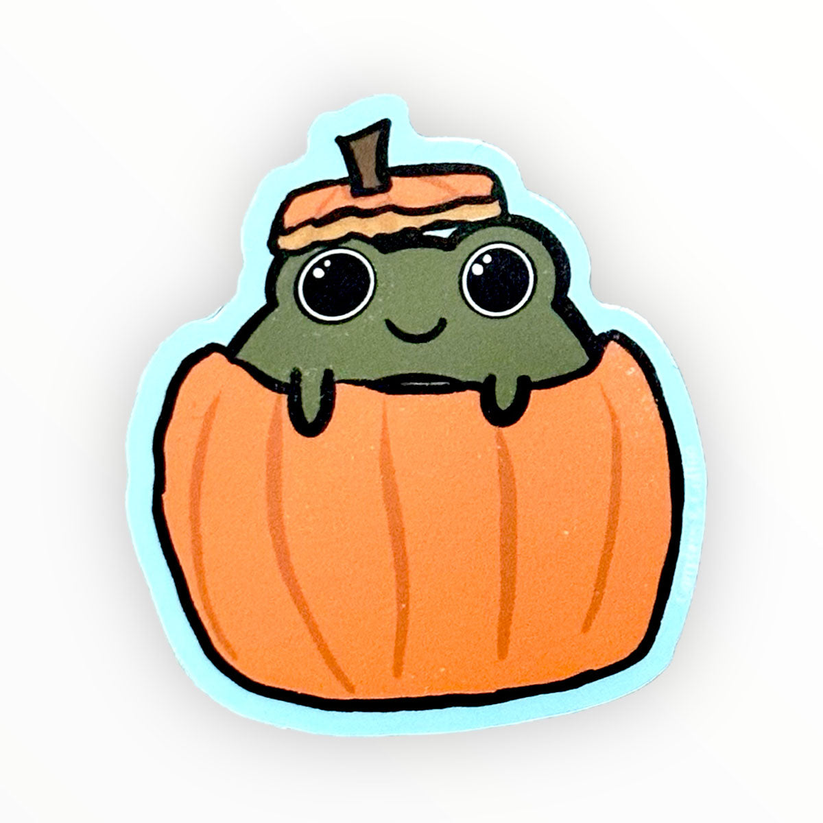 Halloween Frog Vinyl Sticker