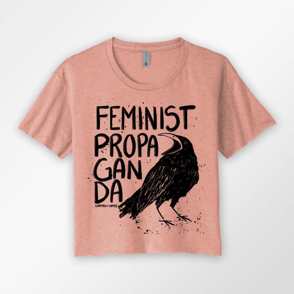 Feminist Propaganda Crow Crop Top