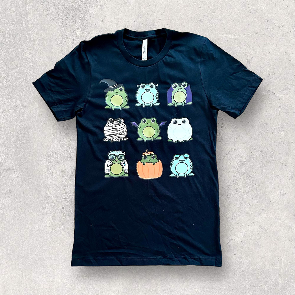 Halloween Frogs Black T-shirt