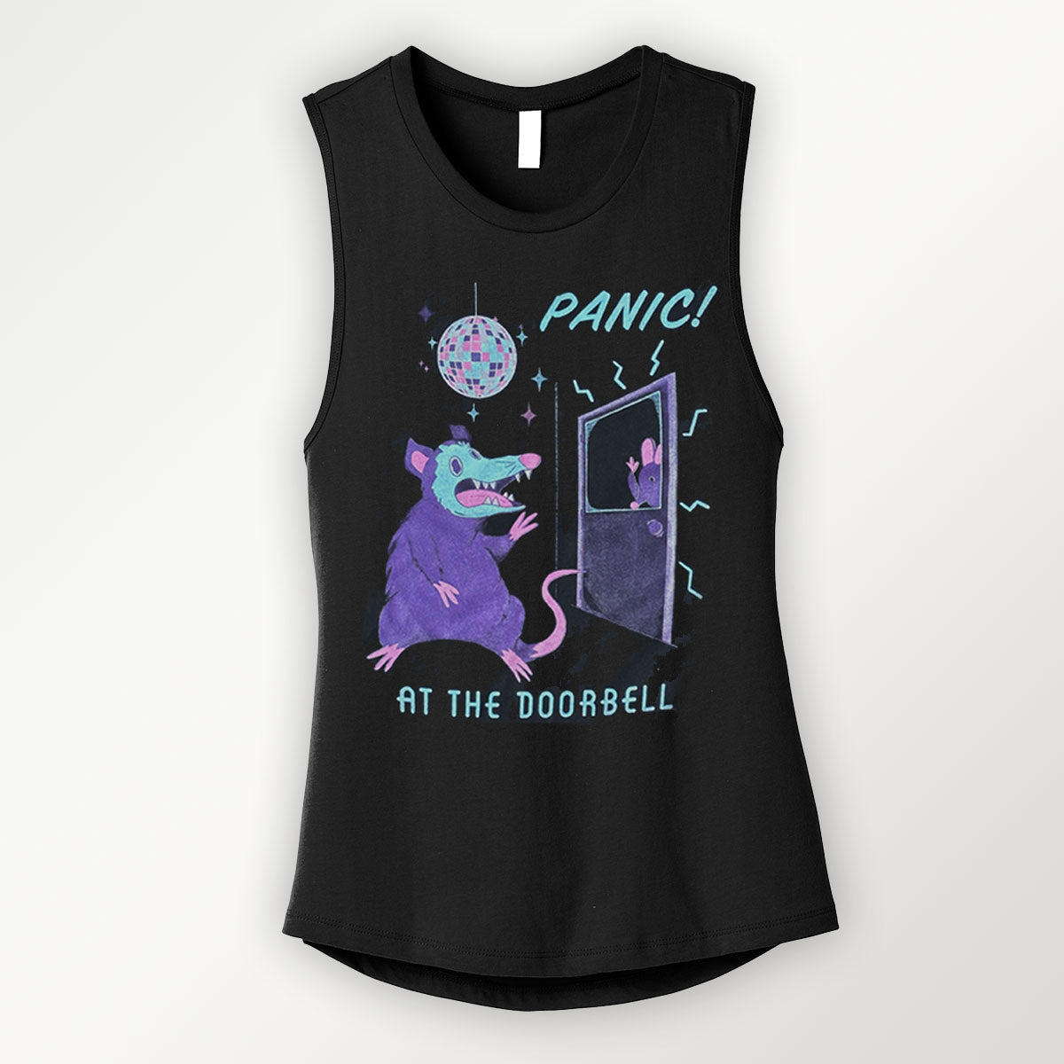 Panic at the Doorbell Feminine Cut Muscle Tank