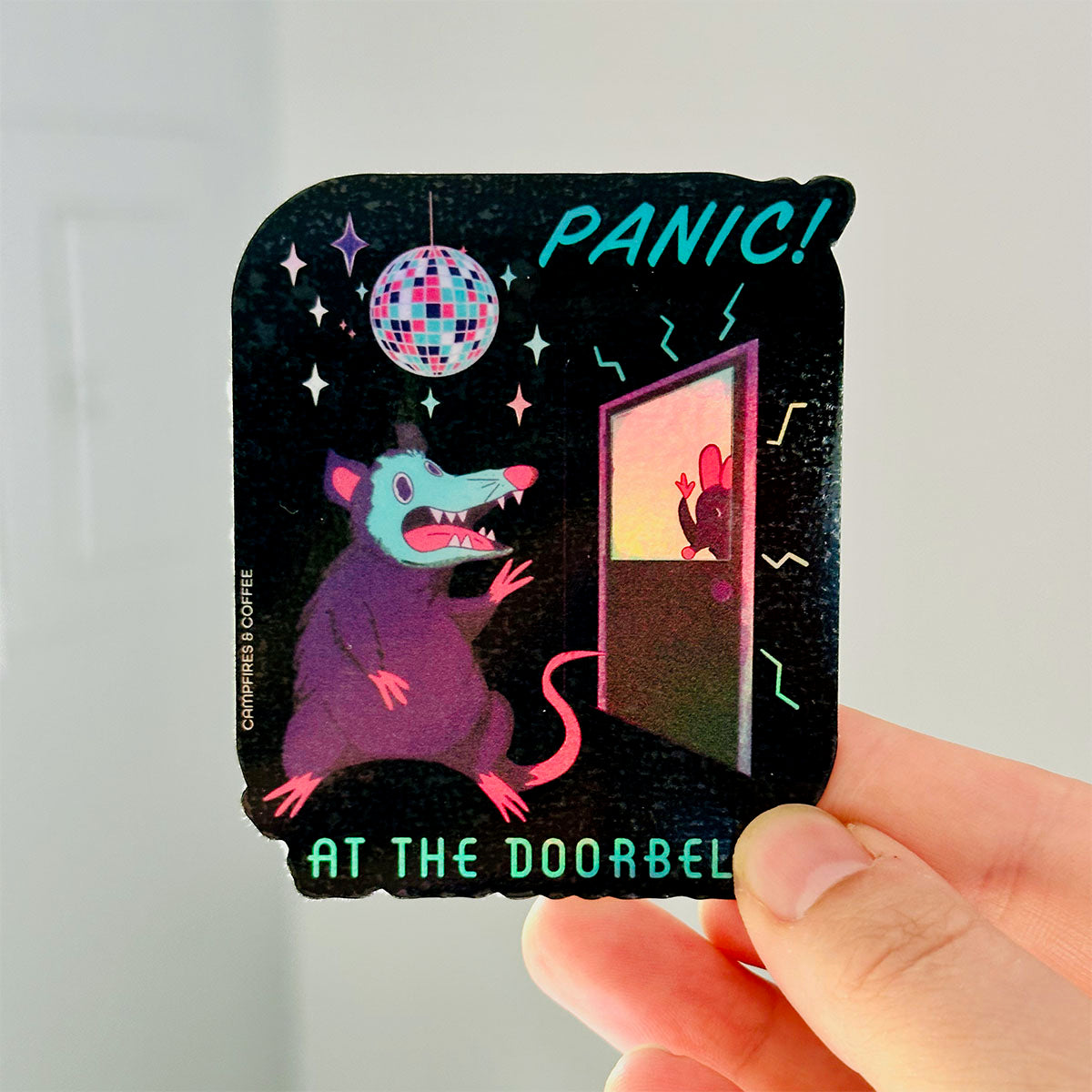 Panic at the Doorbell Vinyl Sticker