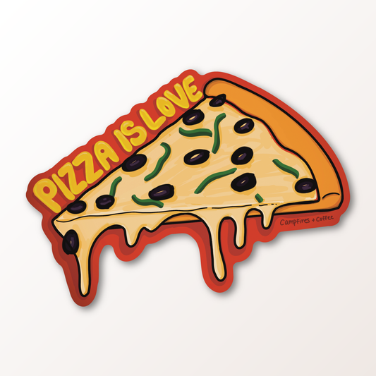 Pizza is Love Vinyl Sticker