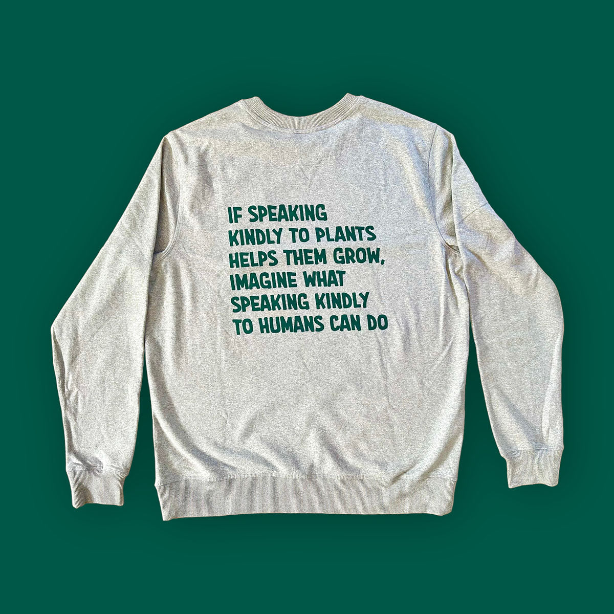 Speaking Kindly to Plants Embroidered Crewneck Sweatshirt