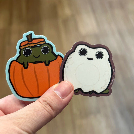 Halloween Frog Vinyl Sticker
