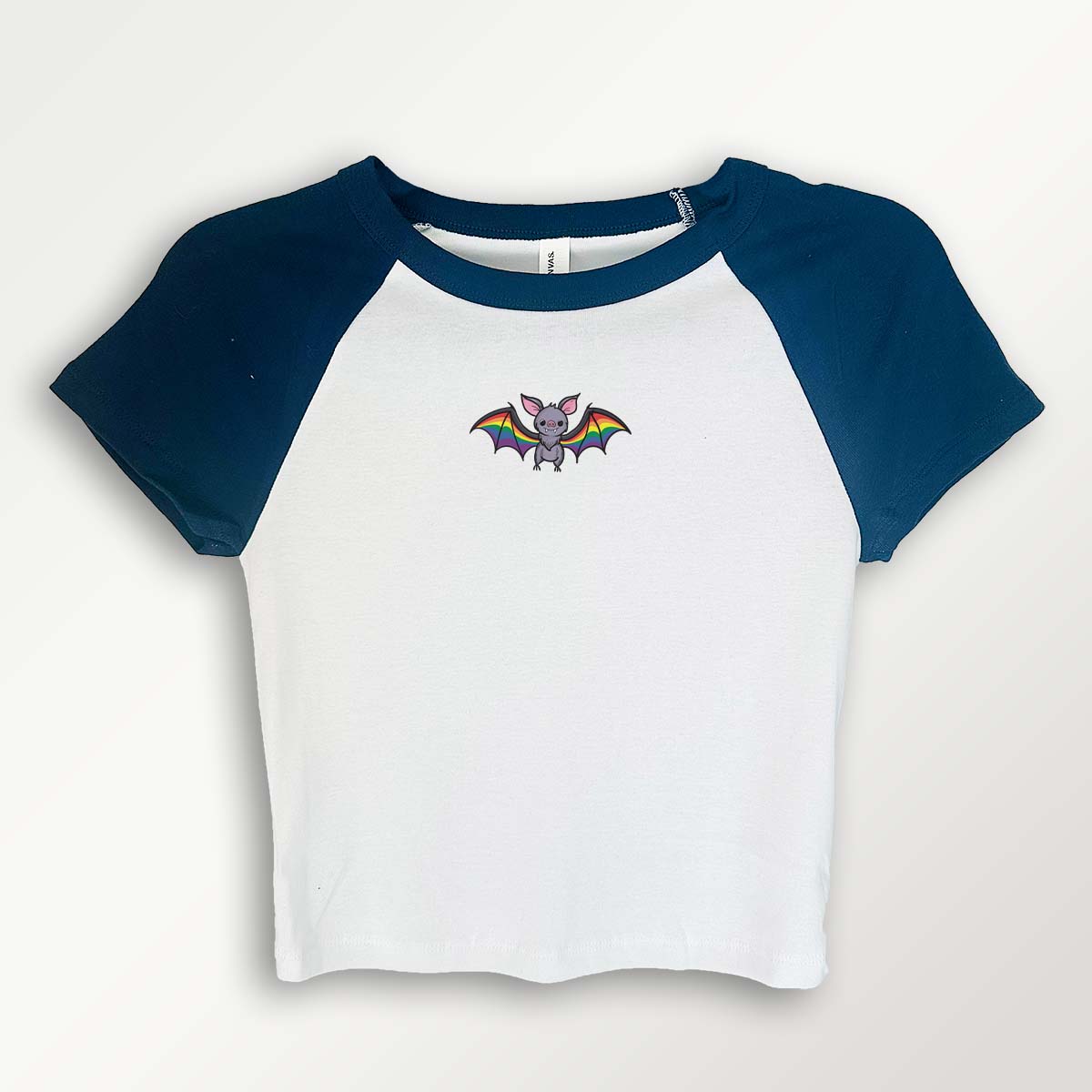 Bat Subtle Pride Y2K Baby Tee