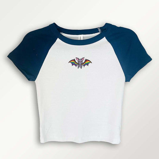 Bat Subtle Pride Y2K Baby Tee
