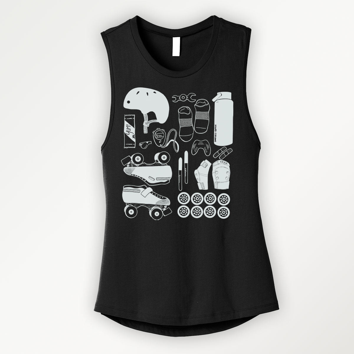 Roller Derby Things Feminine Cut Muscle Tank
