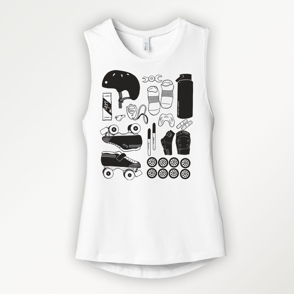 Roller Derby Things Feminine Cut Muscle Tank