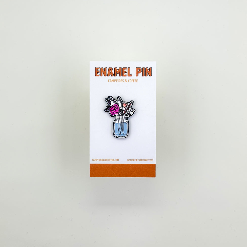 Subtle Pride Flowers Enamel Pin