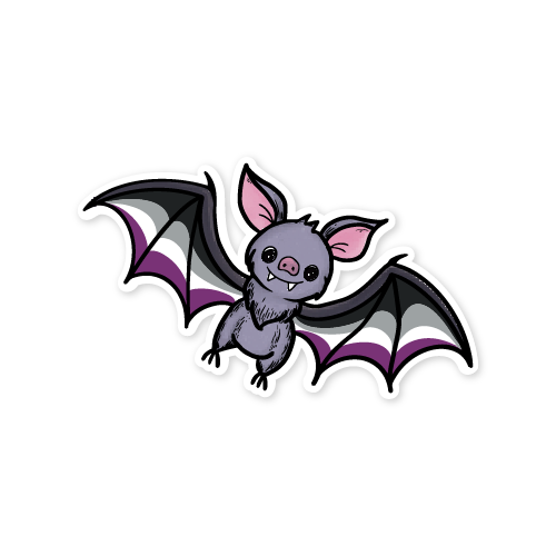 LGBTQ+ Pride Bat Vinyl Sticker