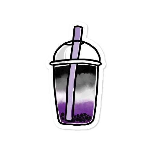 LGBT Pride Boba Tea Vinyl Sticker