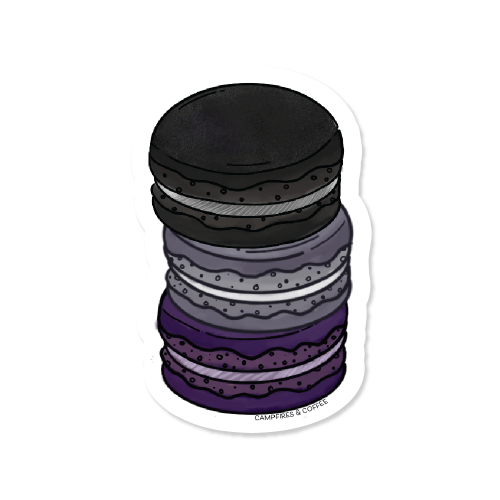 Subtle Pride Macarons Vinyl Sticker