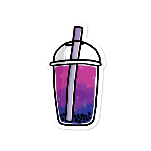 LGBT Pride Boba Tea Vinyl Sticker