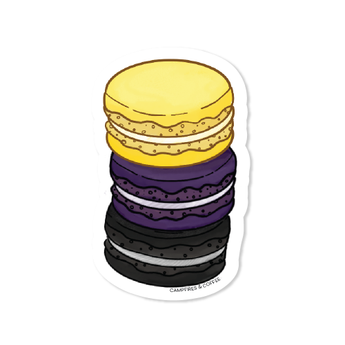 Subtle Pride Macarons Vinyl Sticker