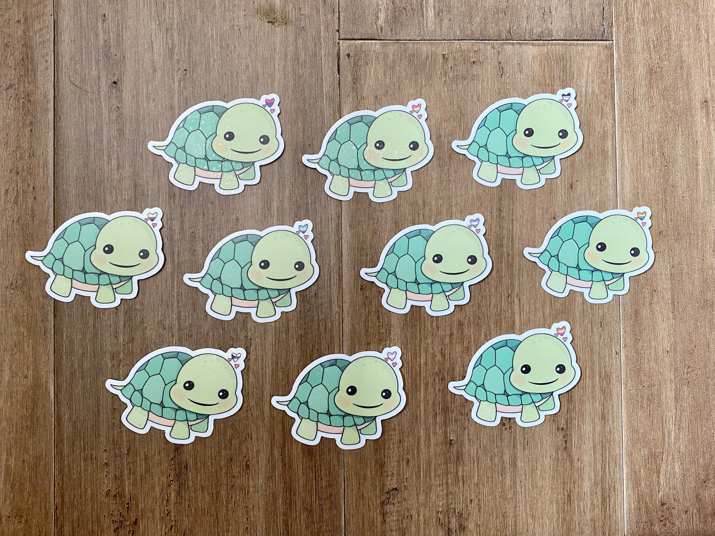 Subtle Pride Turtle Vinyl Sticker