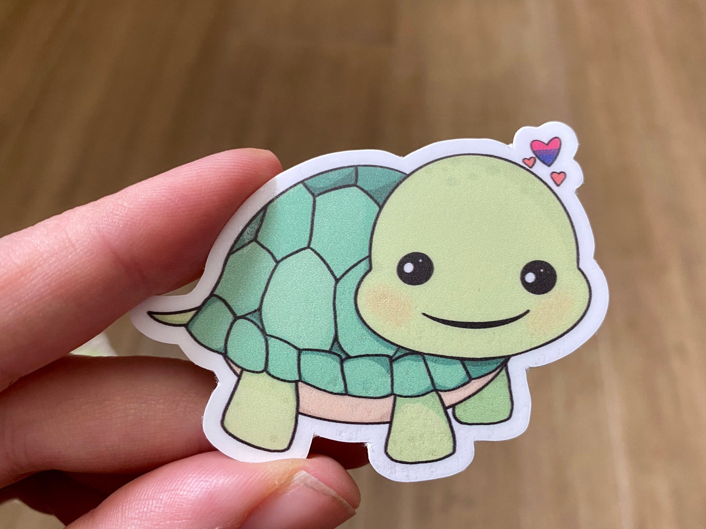 Subtle Pride Turtle Vinyl Sticker