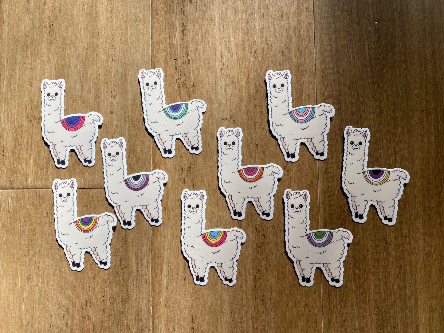Subtle Pride Llama Vinyl Sticker