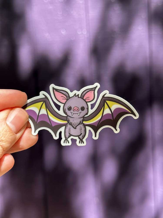 LGBTQ+ Pride Bat Vinyl Sticker
