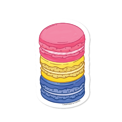Subtle Pride Macarons Vinyl Sticker