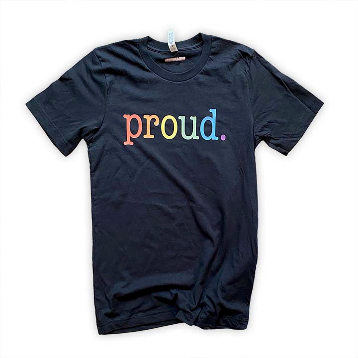 2022 Proud. LGBTQ+ Pride Rainbow T-Shirt