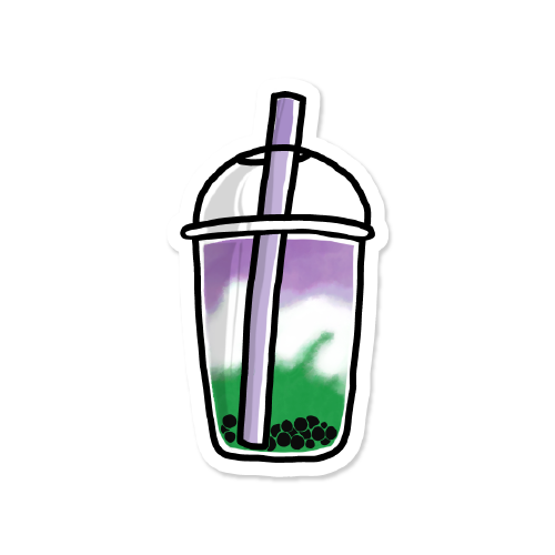 LGBT Pride Boba Tea Vinyl Sticker