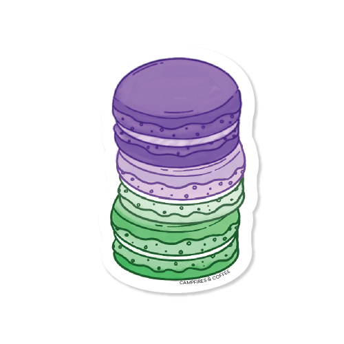 Subtle Pride Macarons Vinyl Sticker