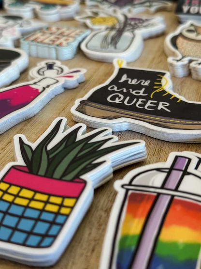 Send me a whole bunch of pride stickers!