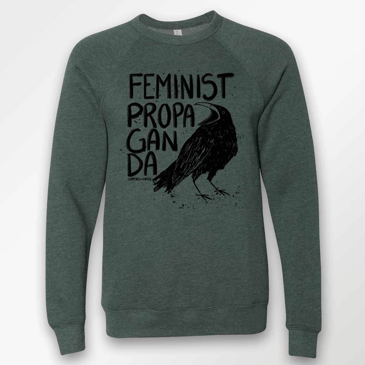 Feminist Propaganda Crow Crewneck Sweatshirt