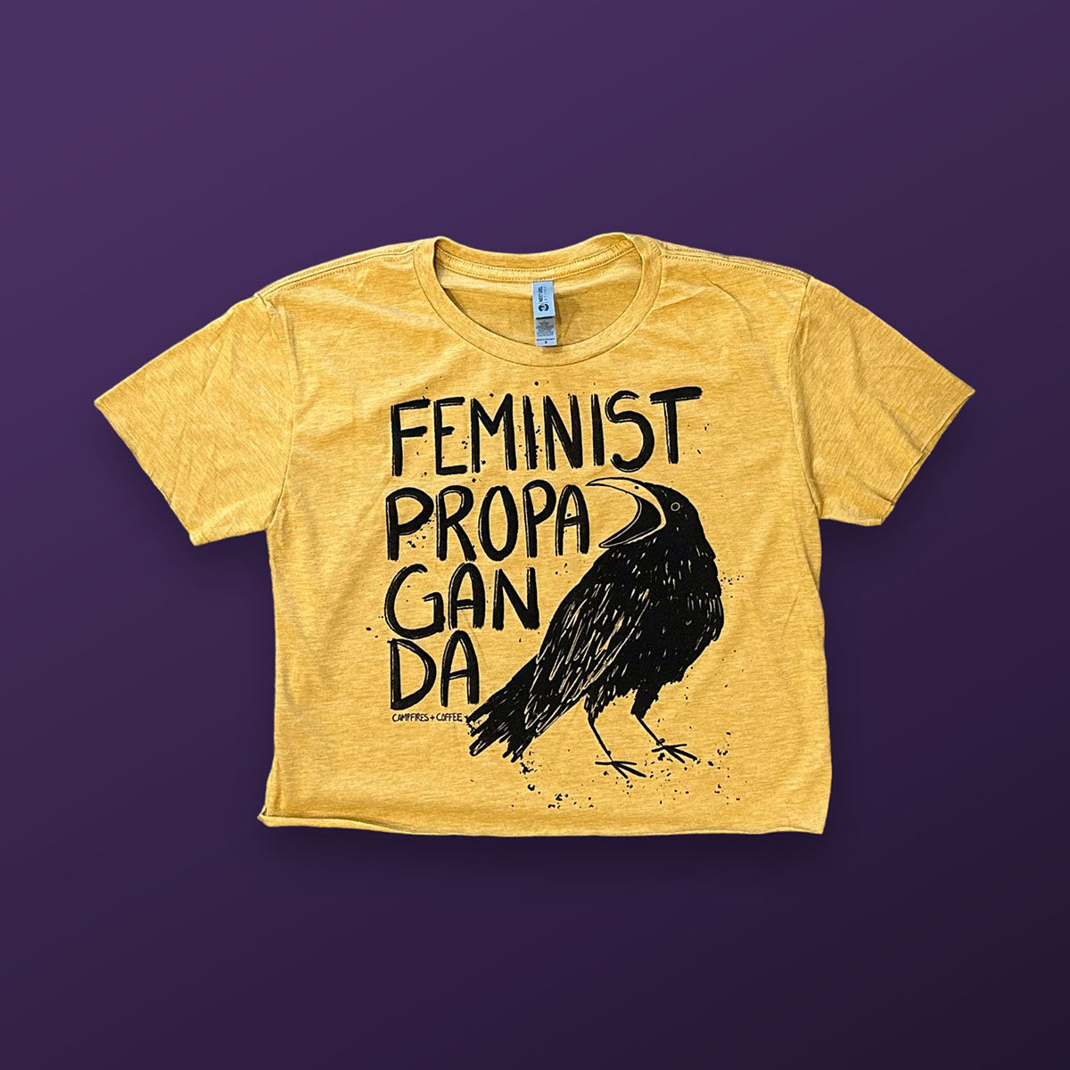 Feminist Propaganda Crow Crop Top