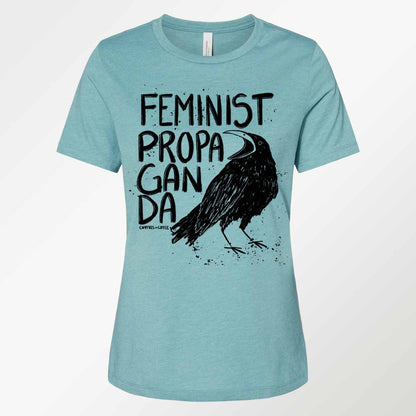 Feminist Propaganda Crow Feminine Cut T-Shirt