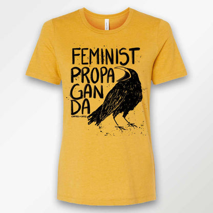 Feminist Propaganda Crow Feminine Cut T-Shirt