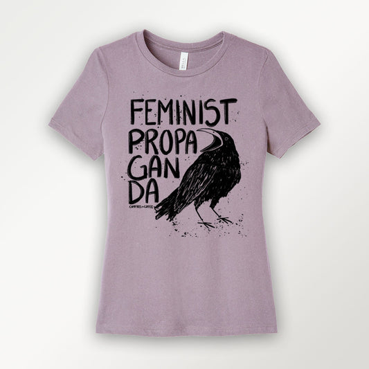Feminist Propaganda Crow Feminine Cut T-Shirt