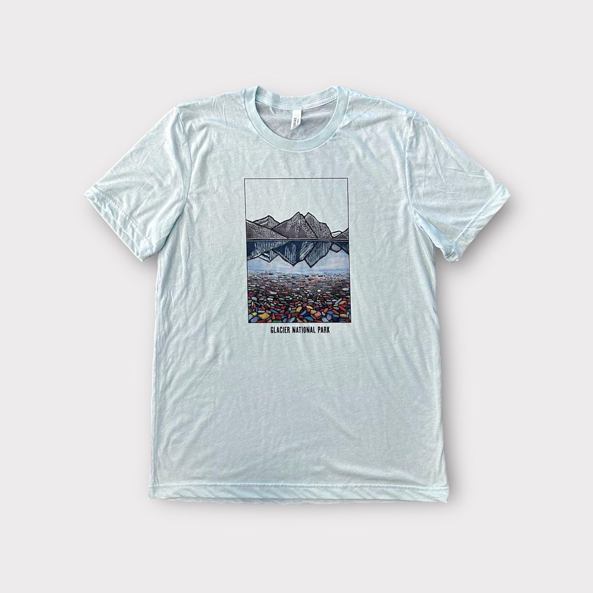 Glacier National Park Illustrated Graphic T-Shirt