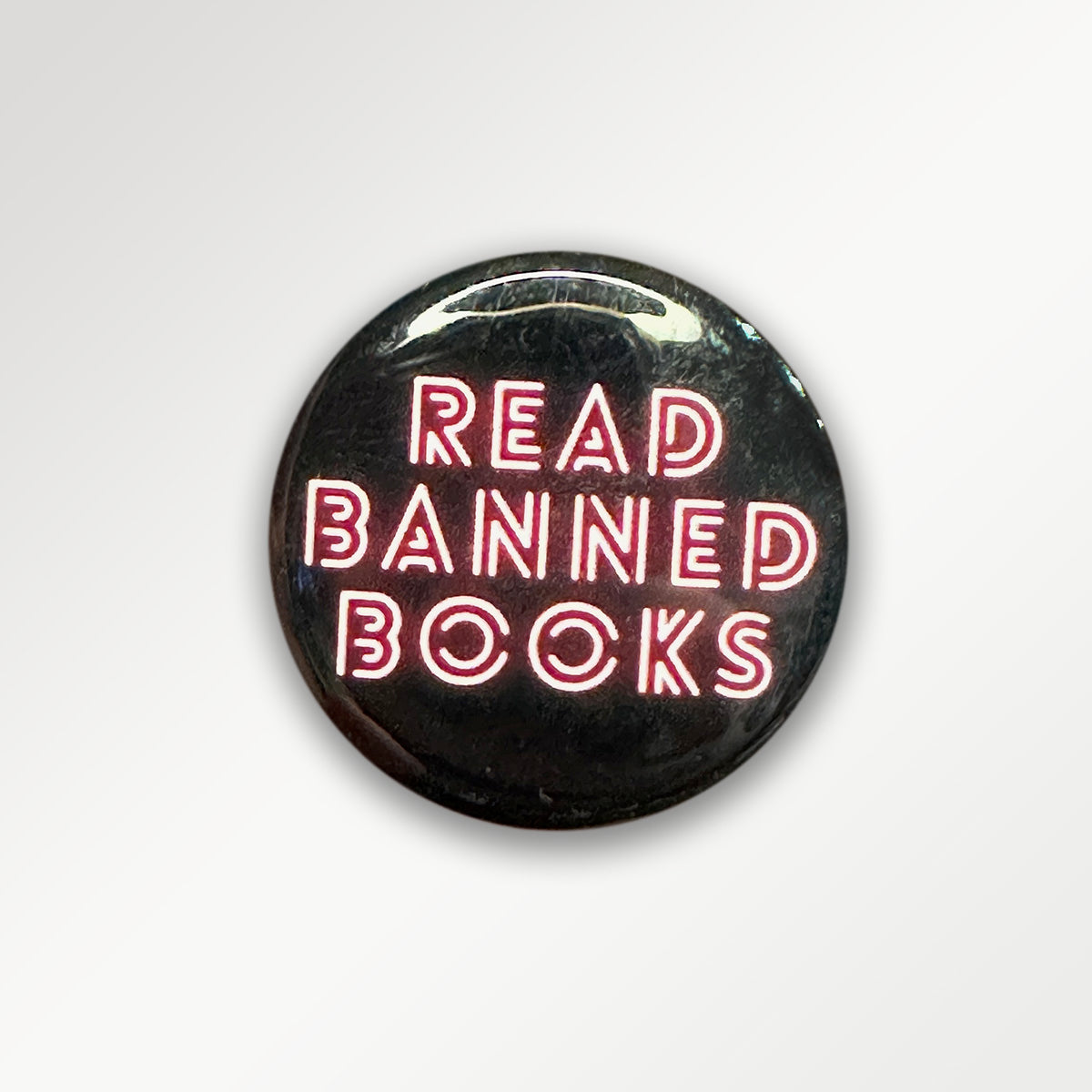Read Banned Books Neon Button