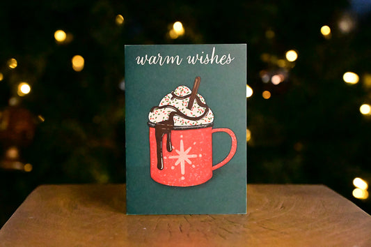Warm Wishes Hot Cocoa Greeting Card