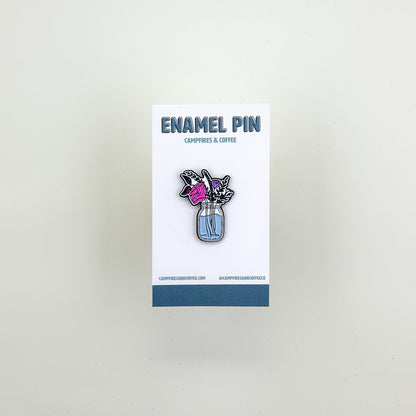 Subtle Pride Flowers Enamel Pin