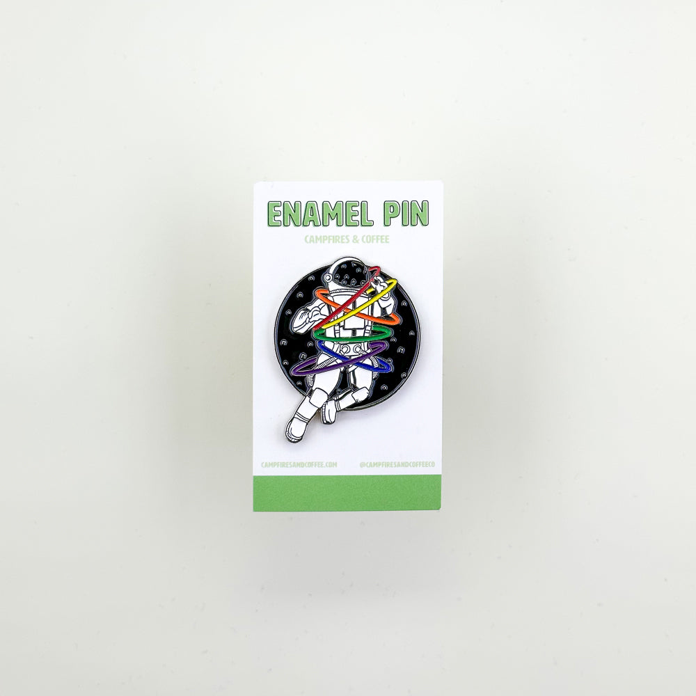 LGBT Pride Astronaut Enamel Pin