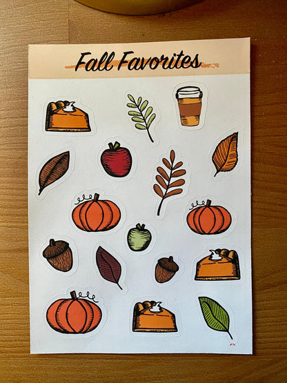 Seasonal Favorites Sticker Sheet