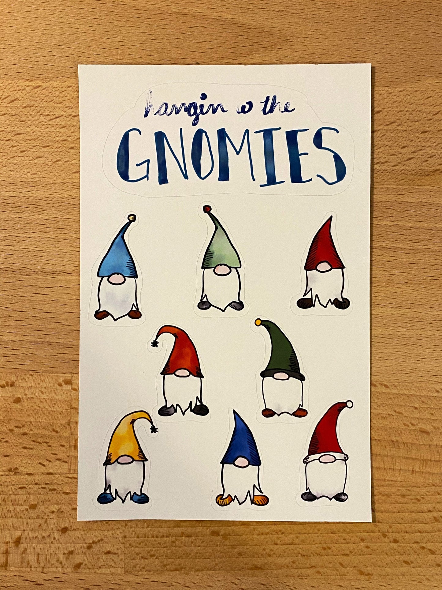 Cute Gnomes Sticker Sheet