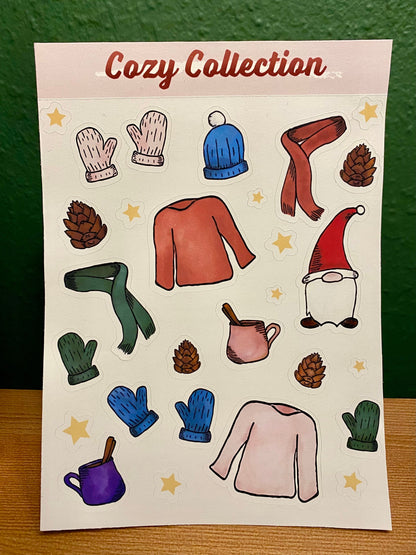Cozy Collection Winter Sticker Sheet
