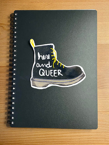 Here and Queer Vinyl Sticker