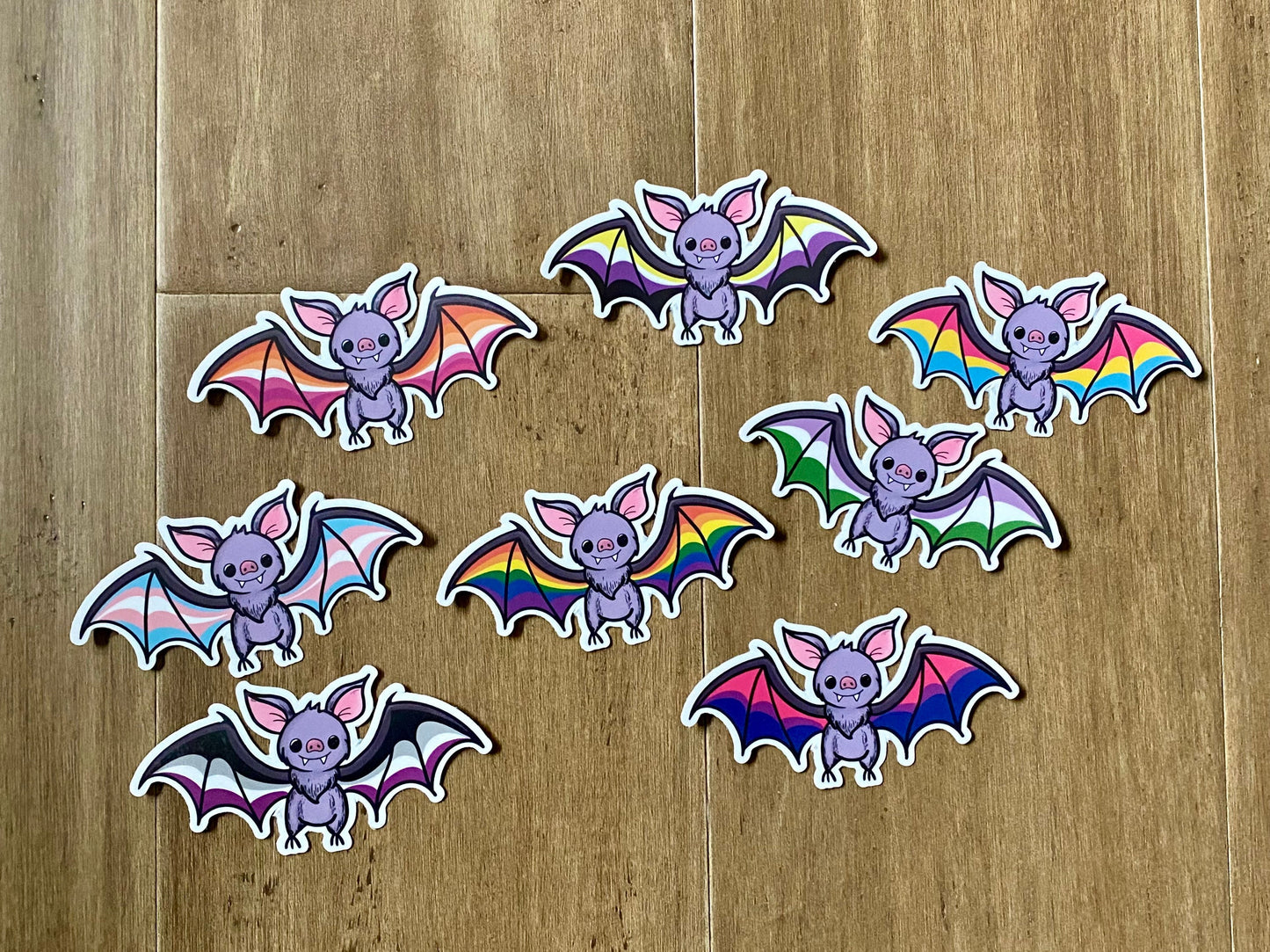LGBTQ+ Pride Bat Vinyl Sticker