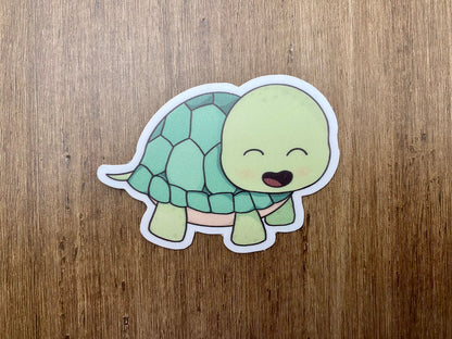 Happy Turtle Vinyl Sticker