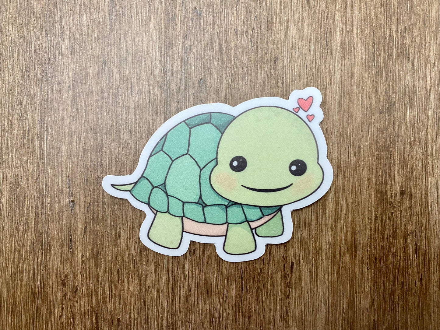 Happy Turtle Vinyl Sticker | Waterproof Water Bottle Sticker