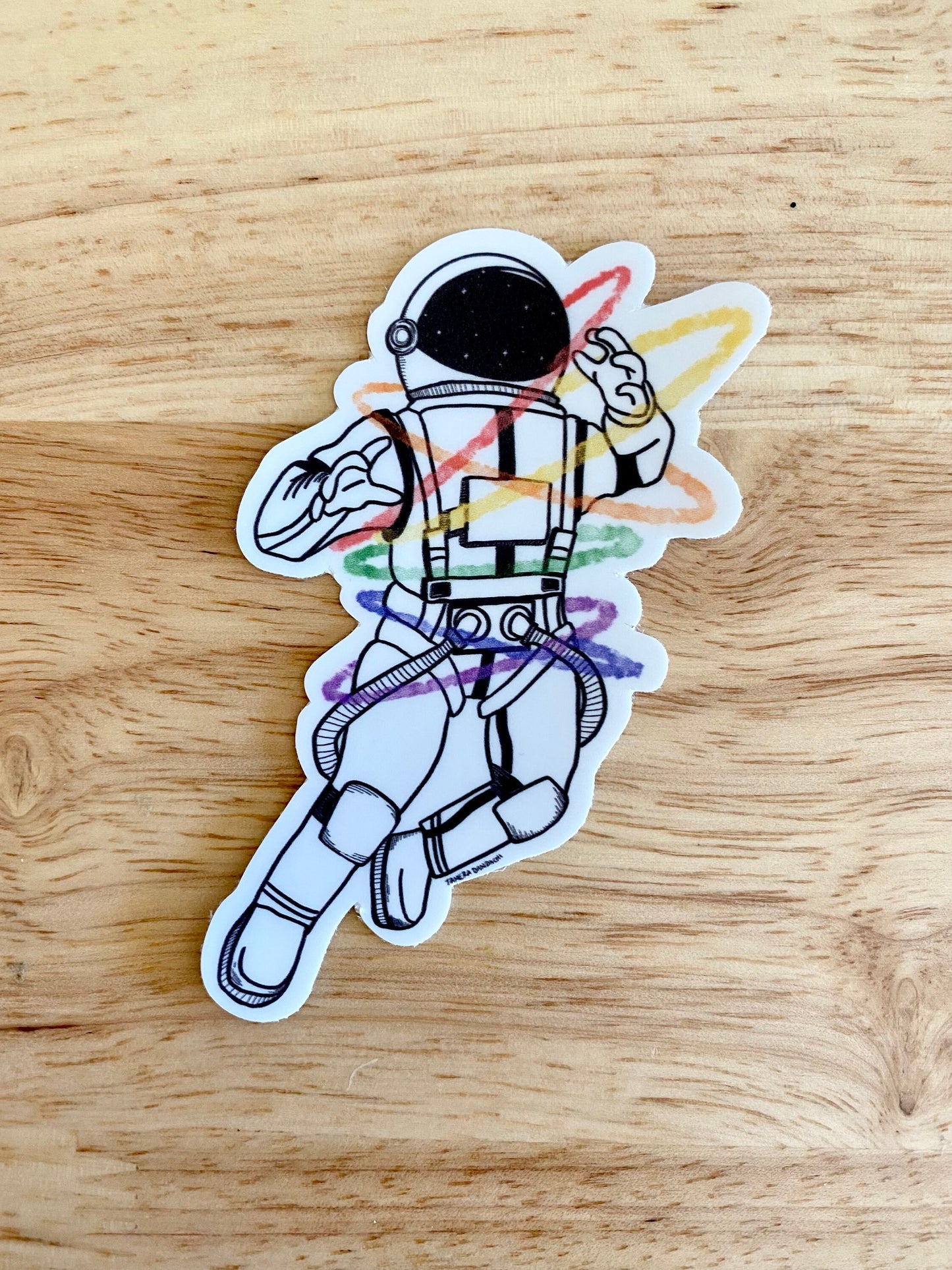 LGBT Pride Astronaut Enamel Pin