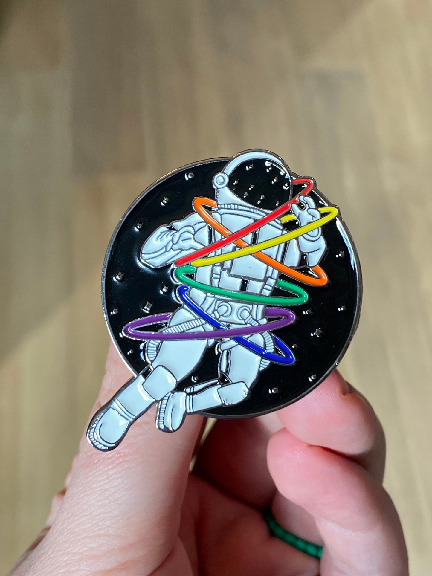 LGBT Pride Astronaut Enamel Pin