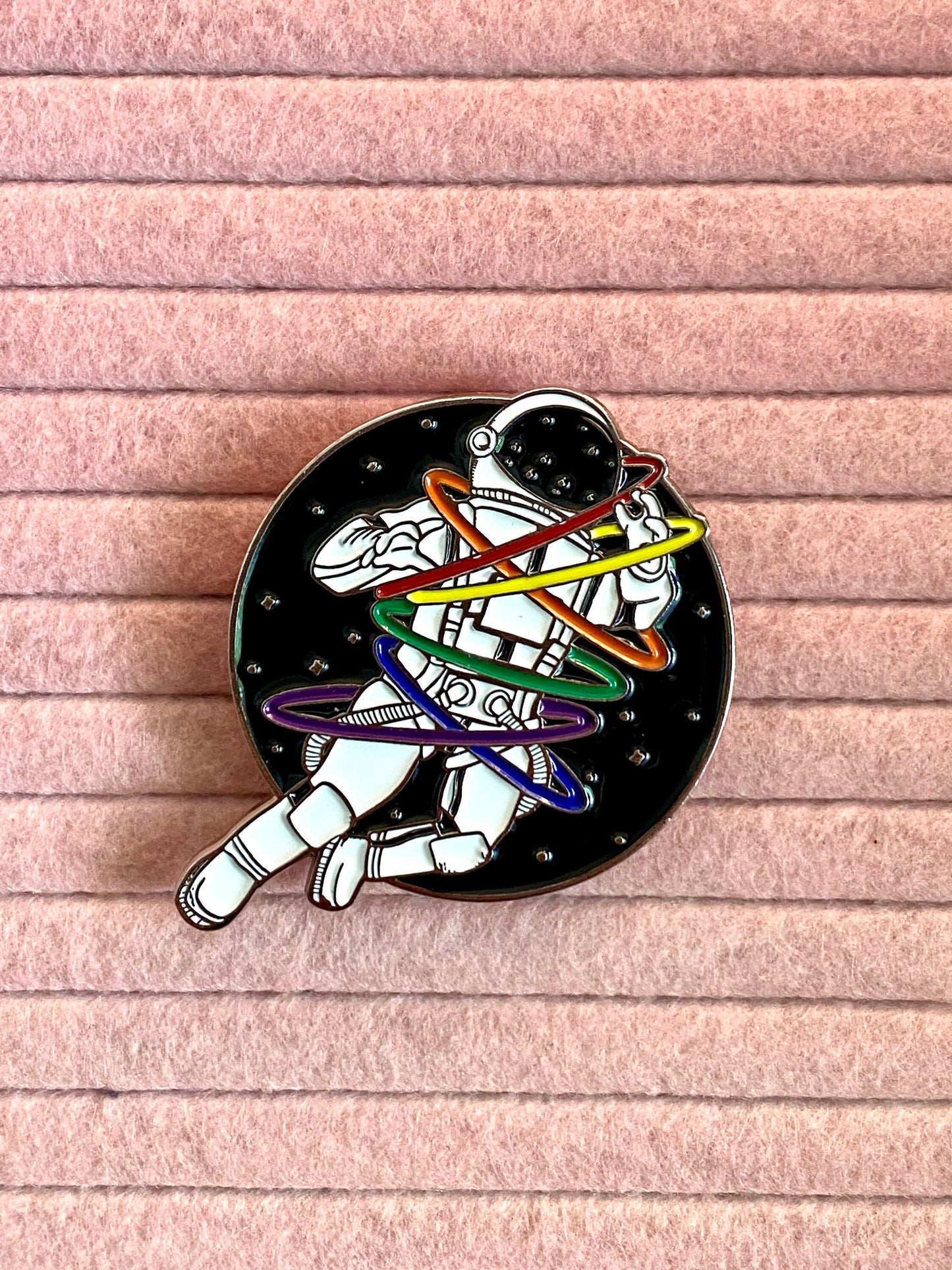 LGBT Pride Astronaut Enamel Pin