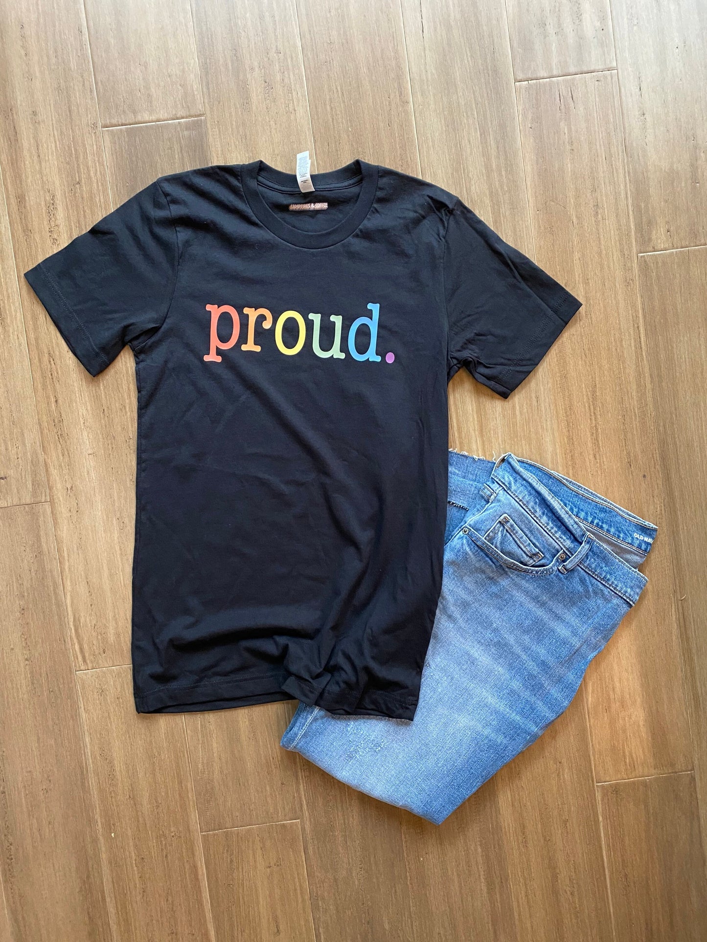 2022 Proud. LGBTQ+ Pride Rainbow T-Shirt