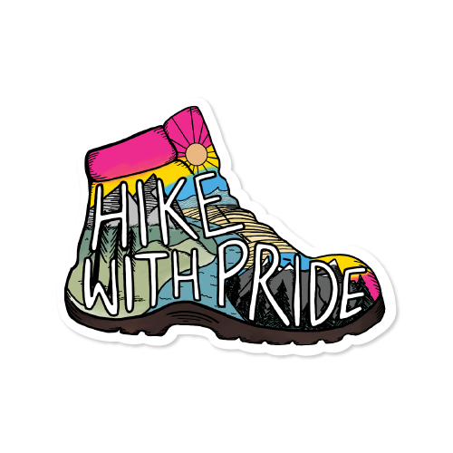 Hike with Pride Vinyl Sticker