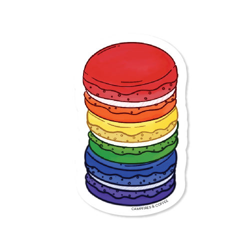 Subtle Pride Macarons Vinyl Sticker